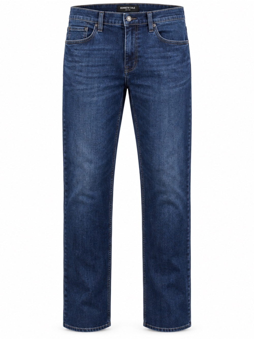 Kenneth Cole New York Men's Dark Wash Denim Jeans Straight Fit Stretch 32x34